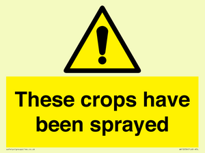 These crops have been sprayed